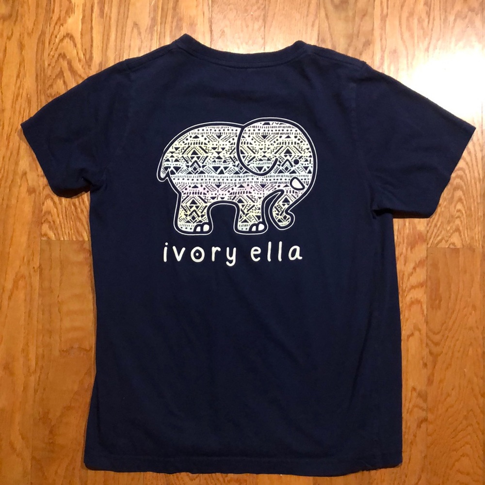 Navy Ivory Ella tee, XS. Good condition